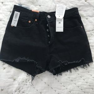 Brand new Levi’s 501 high rise shorts